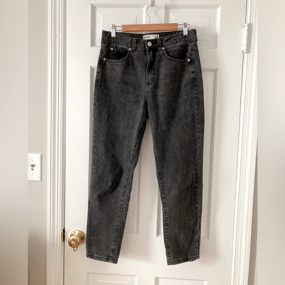 Garage washed black jeans 7/M